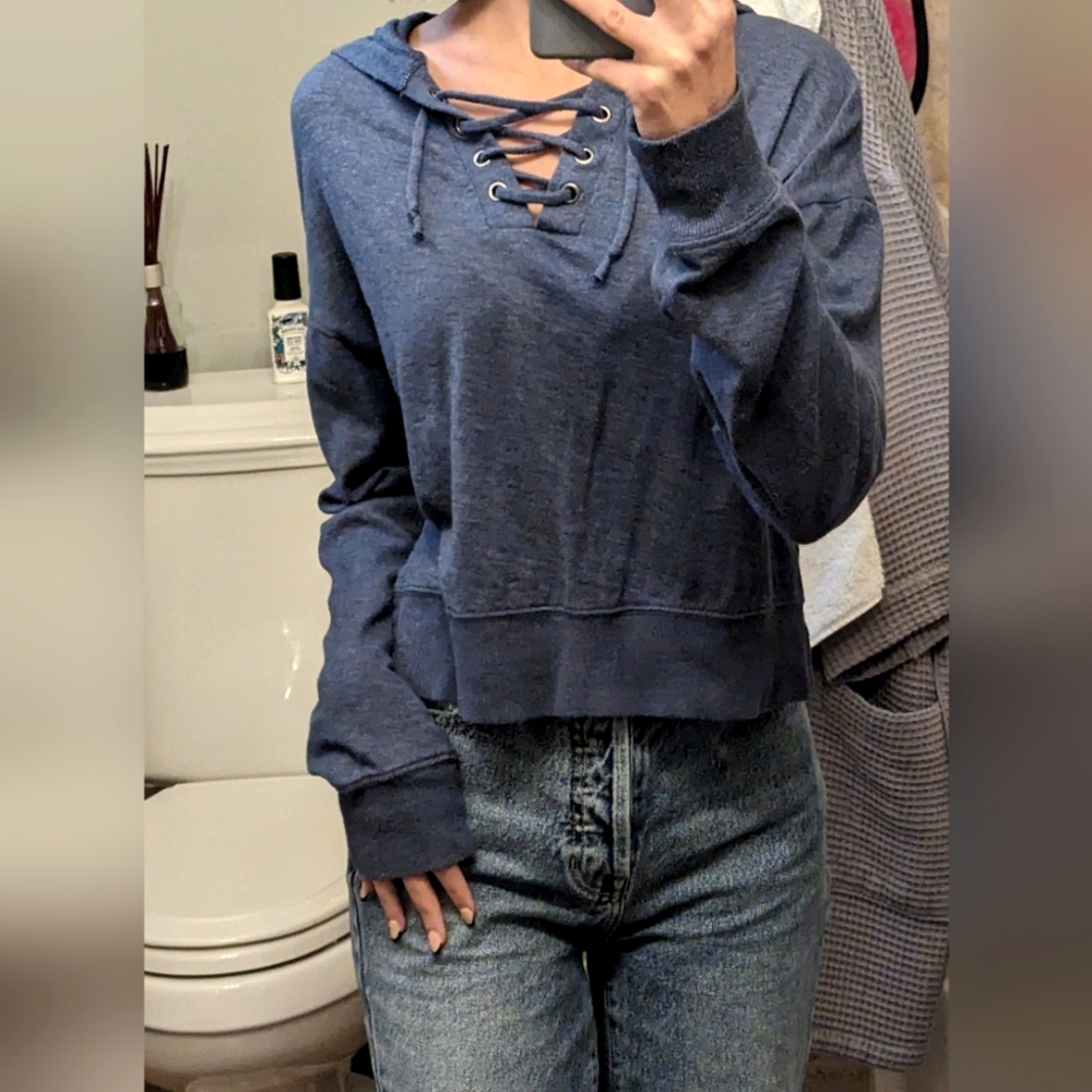 Blue sweatshirt